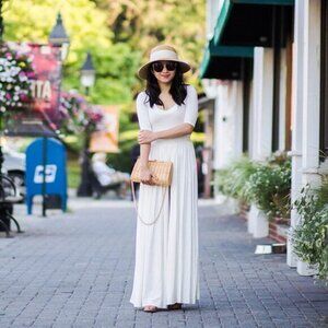 Free People Beach Endless Summer Wide Leg 'Rosebowl Jumpsuit' in White Size S
